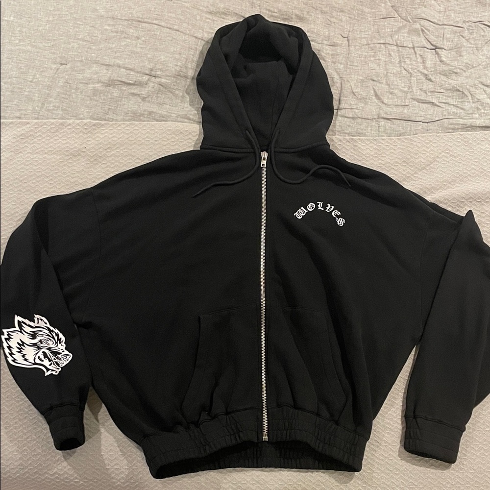 Darc Sport Wolves Zip Up Hoodie Mens Medium